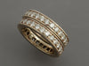14K White Gold 2.5-Carat Diamond Eternity Band Set