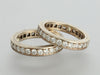 14K White Gold 2.5-Carat Diamond Eternity Band Set