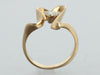 14K Yellow Gold 0.50-Carat Diamond Heart Ring