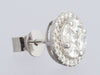 18K White Gold 0.80-Carat Diamond Cluster Earrings