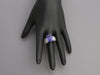 Platinum 7.23-Carat Tanzanite and Diamond Ring