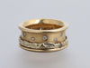 14K Two-Tone Gold and Diamond Contemporary Band