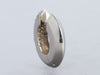 Perfecta 18K White Gold Diamond Knife Edge Hoop Pierced Earrings