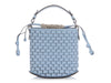 Delvaux Mini Azure Calfskin Arsenal Pin Bucket Bag