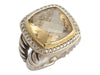 David Yurman Two-Tone Diamond Citrine Albion Ring
