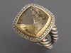 David Yurman Two-Tone Diamond Citrine Albion Ring