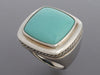 David Yurman Sterling Silver 20mm Turquoise Albion Ring