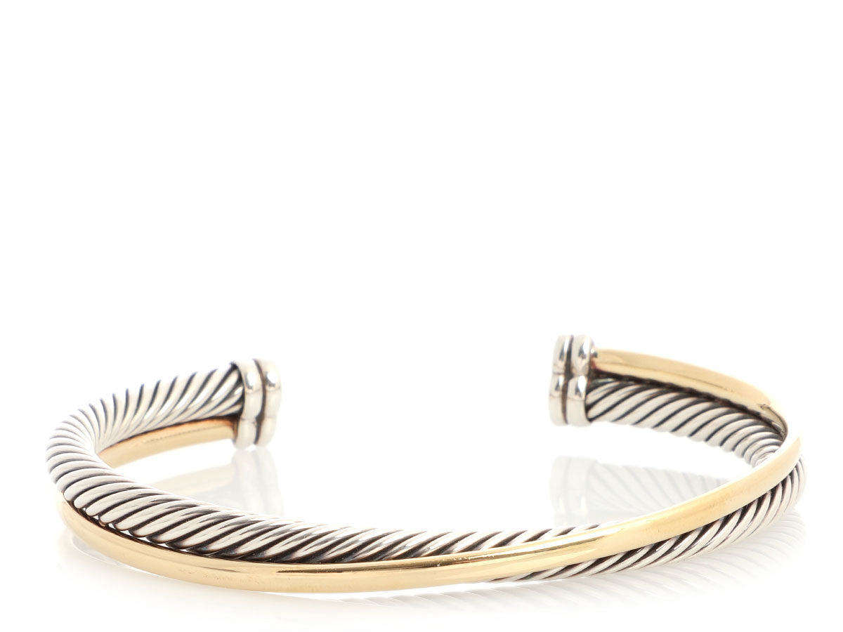 David Yurman Two-Tone Crossover Bracelet