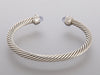 David Yurman Chalcedony and Diamond Cable Classic Bracelet