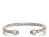 David Yurman Chalcedony and Diamond Cable Classic Bracelet