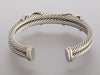 David Yurman Diamond X Double Cable Bracelet