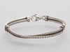 David Yurman Sterling Silver Diamond Crossover Bracelet