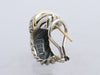 David Yurman Vintage Large Two-Tone Pavé Diamond Shrimp Pierced Earrings
