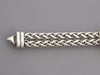 David Yurman Sterling Silver Blue Topaz Double Row Wheat Bracelet