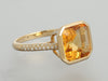 Effy 14K Yellow Gold Sunset Citrine and Diamond Ring