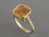 Effy 14K Yellow Gold Sunset Citrine and Diamond Ring