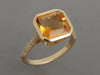 Effy 14K Yellow Gold Sunset Citrine and Diamond Ring