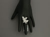 Effy 14K White Gold Diamond Butterfly Cocktail Ring