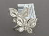 Effy 14K White Gold Diamond Butterfly Cocktail Ring