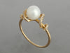 Effy 14K Yellow Gold Pearl and Diamond Ring