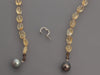 Sterling Silver Faceted Citrine and South Sea Pearl Lariat Necklace
