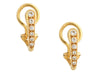 Cartier Vintage 18K Yellow Gold Diamond Earrings