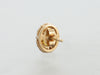 14K Yellow Gold Orange Sapphire Earrings