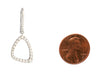 Madison Birks 18K White Gold Diamond Drop Earrings