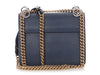 Fendi Small Blue Kan F Chain Shoulder Bag
