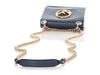Fendi Small Blue Kan F Chain Shoulder Bag