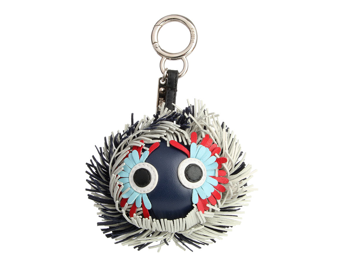 Fendi Leather Fringe Bug Charm