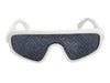 Fendi White Zucca Logo Sunglasses
