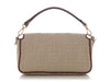 Fendi Beige Jacquard Sardo FF 1974 Baguette