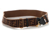 Fendi Fendi Black and Brown FF Strap You