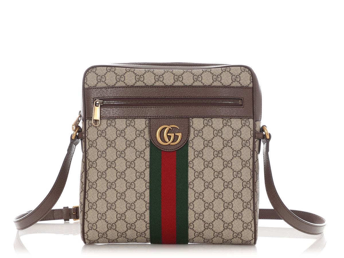 Gucci Large GG Supreme Ophidia Messenger Bag