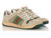 Gucci Sand and Vintage Green Screener Sneakers