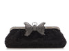 Gucci Black Crystal Broad Clutch