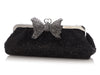 Gucci Black Crystal Broad Clutch