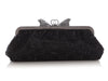 Gucci Black Crystal Broad Clutch