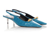 Gucci Blue Croc-Embossed Calfskin Square Slingback Pumps