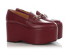 Gucci Oxblood Horsebit High Platform Loafers