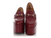 Gucci Oxblood Horsebit High Platform Loafers