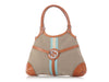 Gucci Beige and Tan Web Canvas Reins Bag