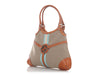 Gucci Beige and Tan Web Canvas Reins Bag