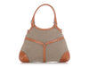 Gucci Beige and Tan Web Canvas Reins Bag
