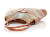 Gucci Beige and Tan Web Canvas Reins Bag