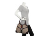 Gucci Beige and Brown Web Canvas Reins Shoulder Bag