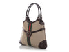 Gucci Beige and Brown Web Canvas Reins Shoulder Bag