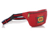 Gucci Small Hibiscus Red Leather Coco Capitan Logo Belt Bag