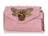Gucci Pink Bee Queen Margaret Broadway Bag